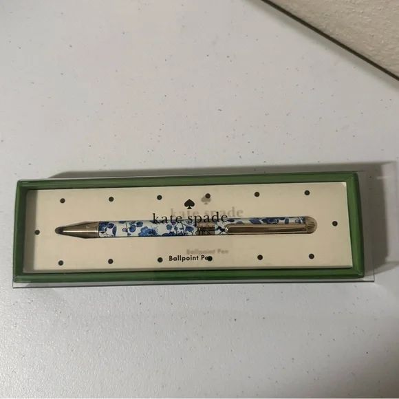 Kate Spade Peacock Floral Ballpoint Pen - Picture 4 of 5